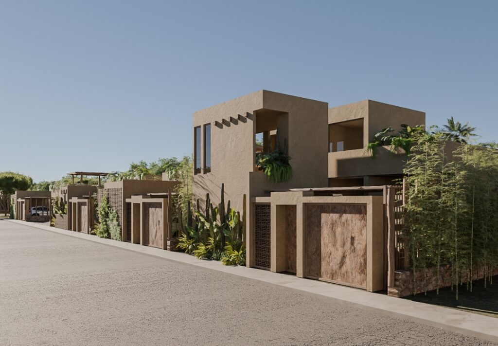 Vista externa casas